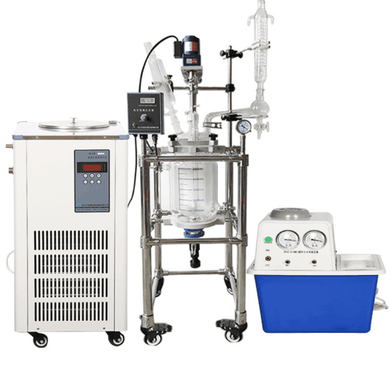 SF-5L双层釜（框架式）+低温泵+真空泵